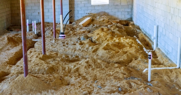 אינסטלציה צנרת מערכת ביוב בבניית בתים